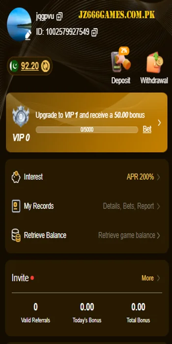 Jz666 game user profile